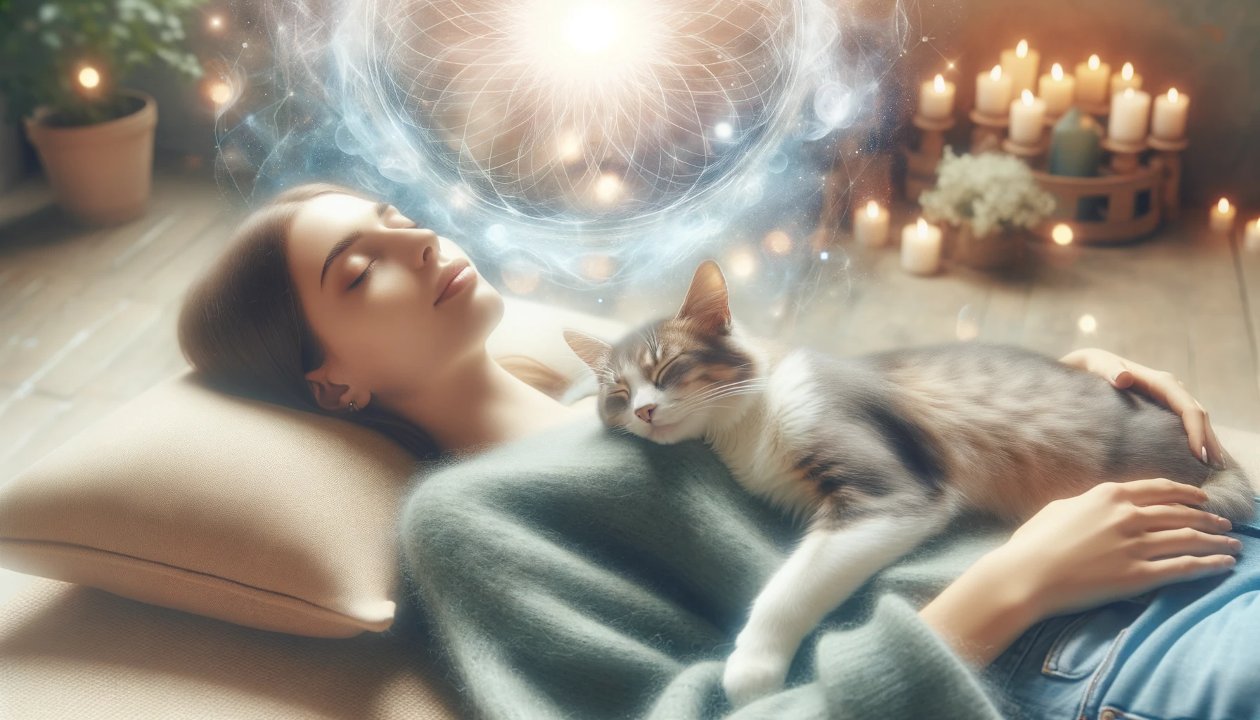 cat sleeping on my chest spiritual meaning