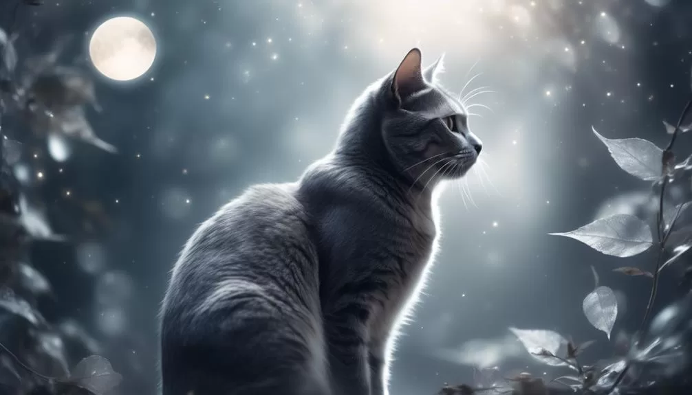 symbolism of seven grey cats