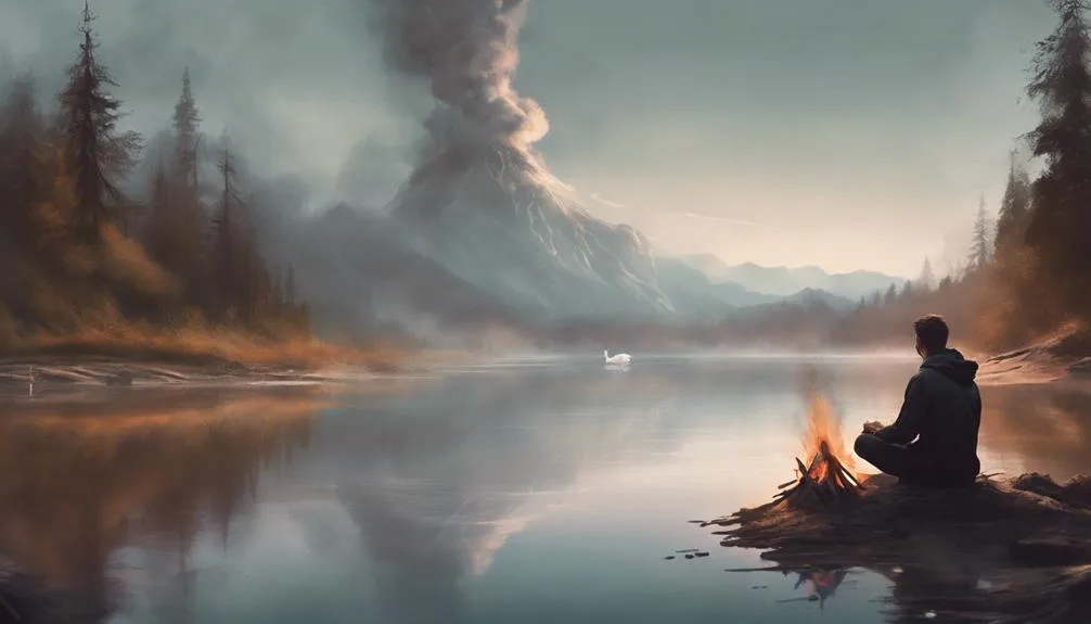 deep thoughts by the pond