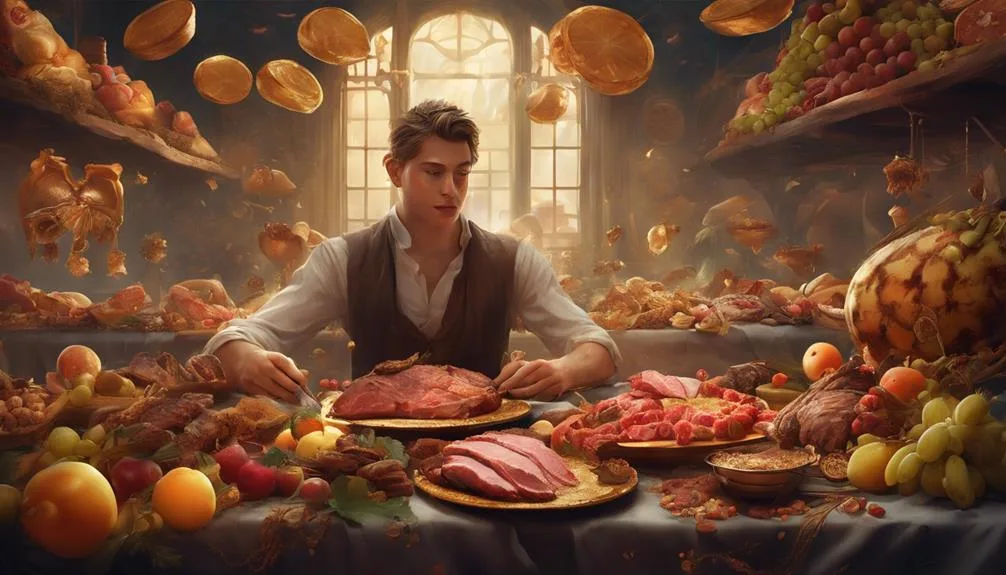 harvesting wheat in field