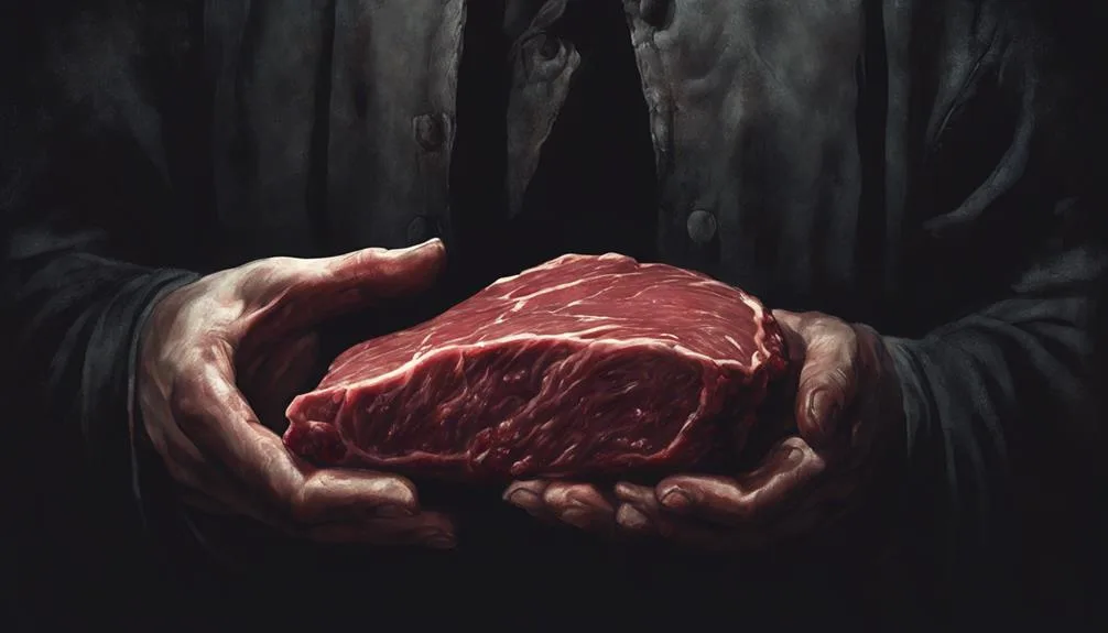 what is the spiritual meaning of raw meat in a dream