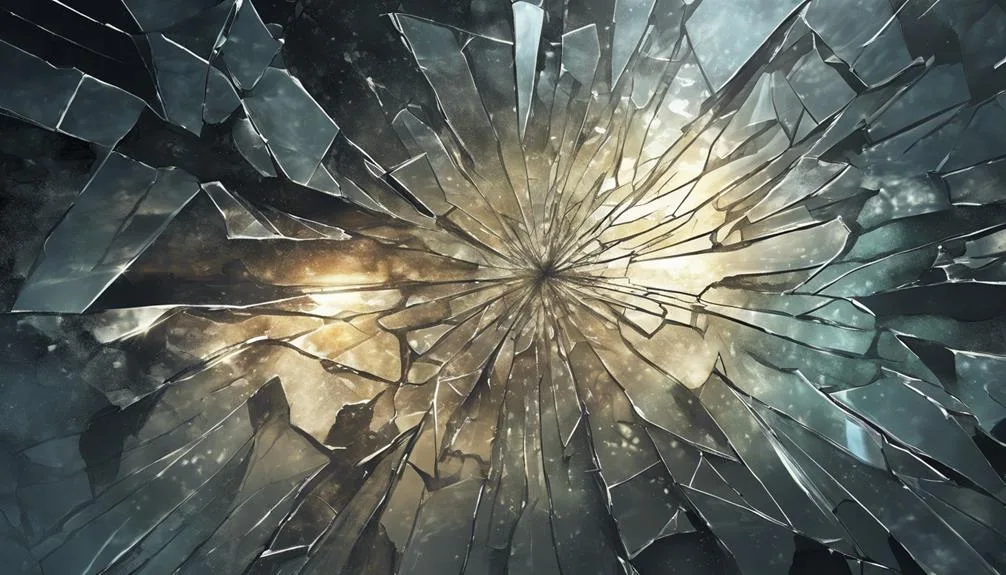 shattered illusions symbolic emblem
