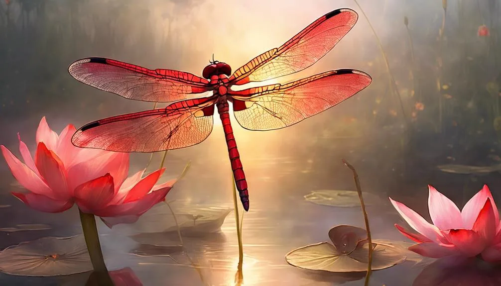 symbolic red dragonfly significance