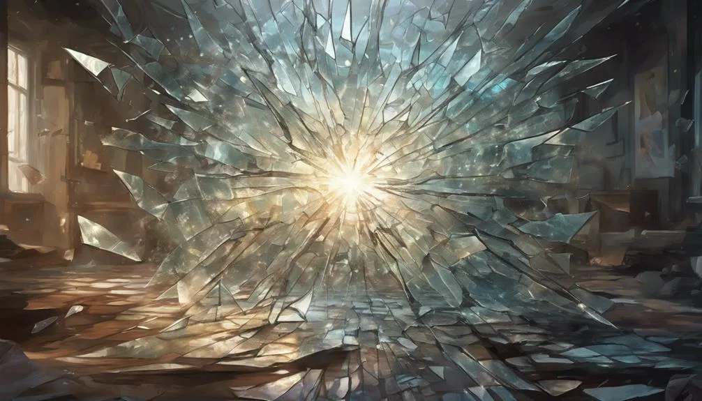 symbolism of shattered glass