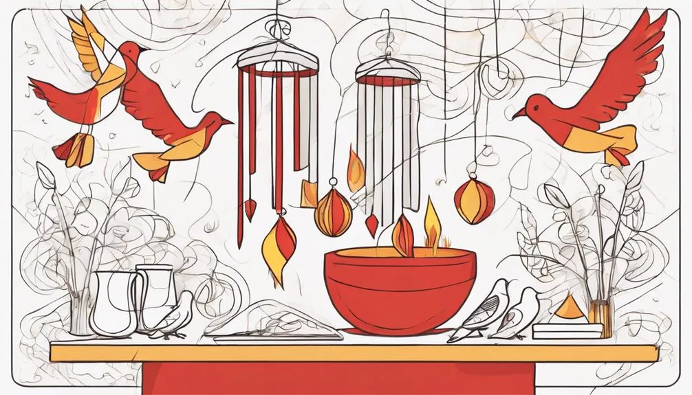 crafting wind chimes together