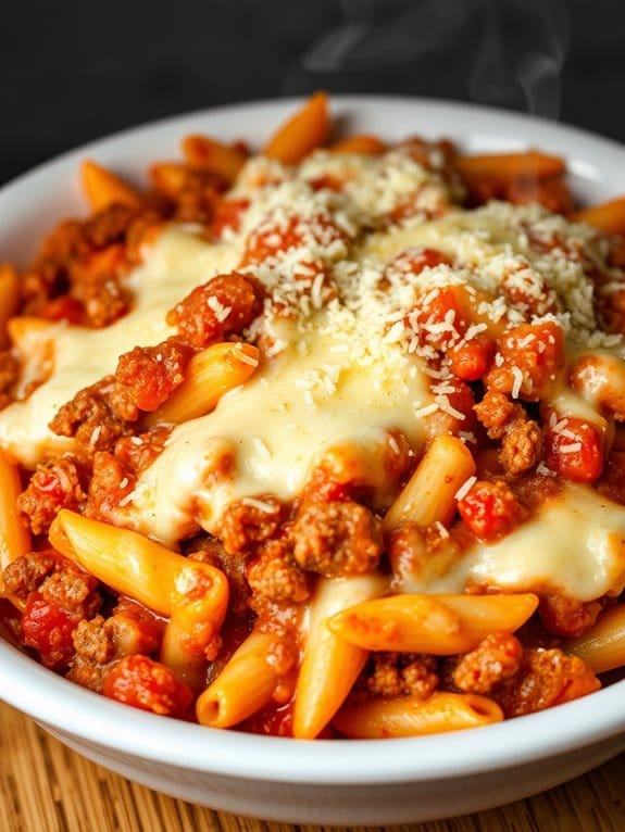 baked pasta with beef