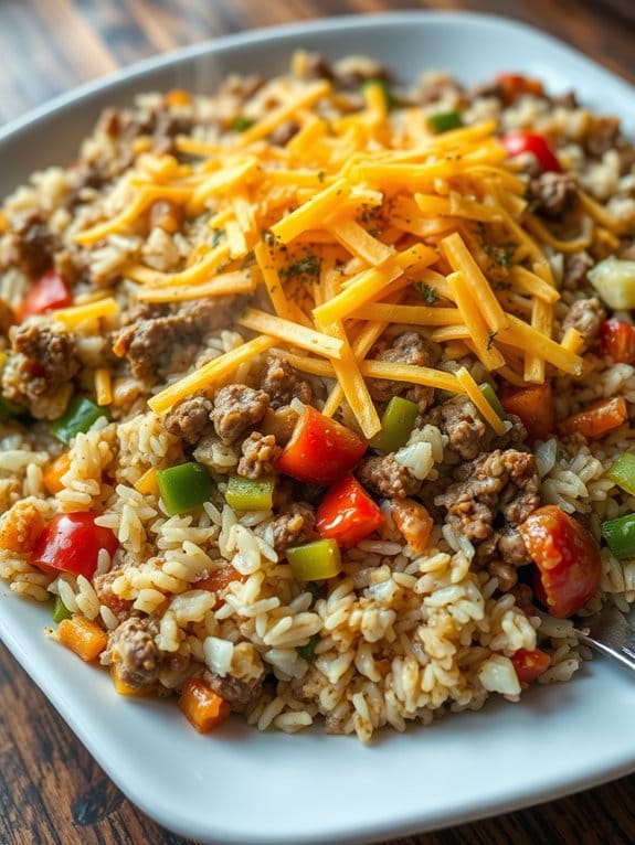 beef and rice casserole