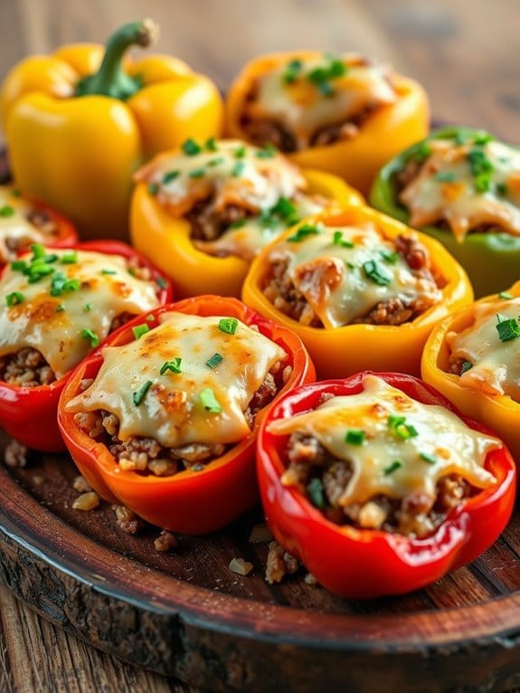 beef filled stuffed peppers