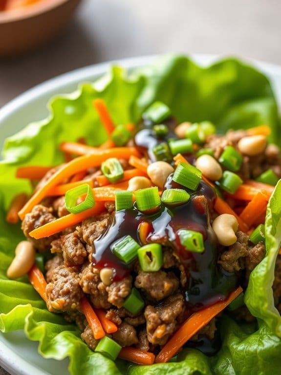 beef lettuce wrap recipe