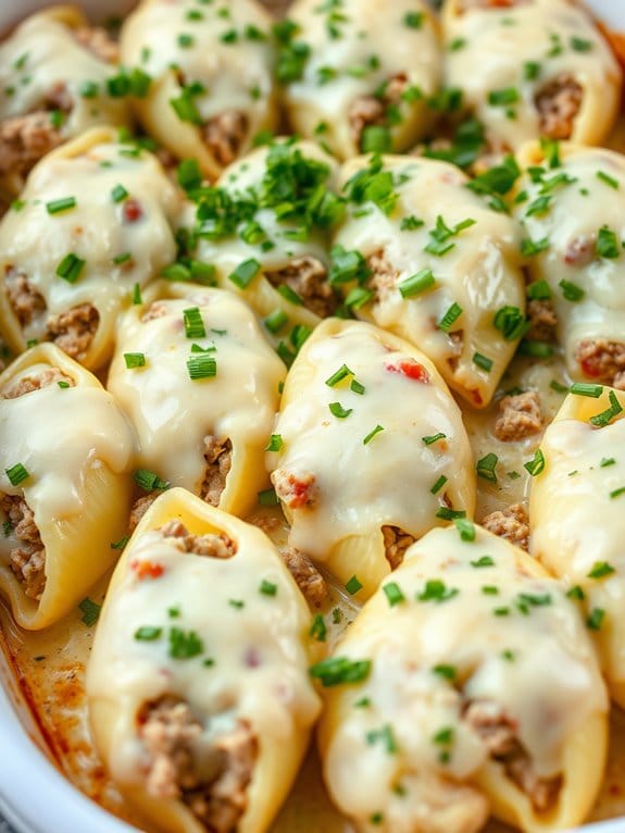 creamy stuffed pasta shells