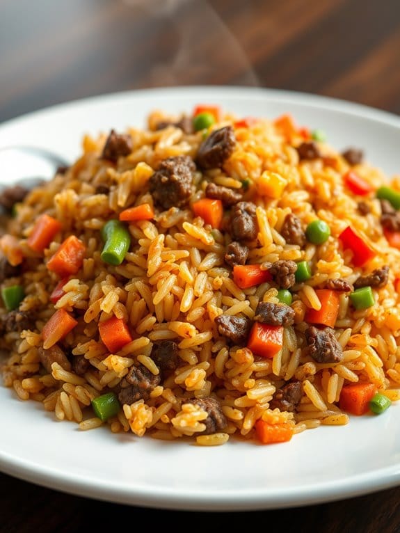 delicious beef fried rice