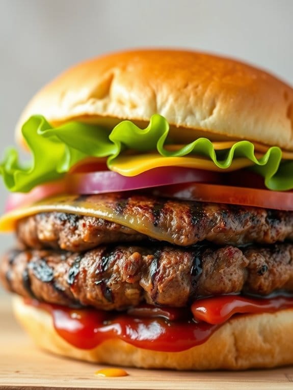 deliciously juicy beef patties