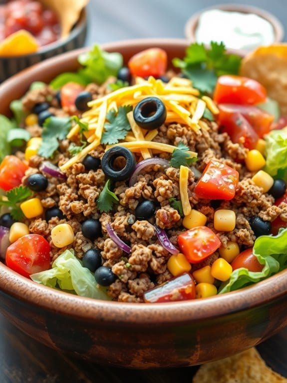 ground beef taco salad