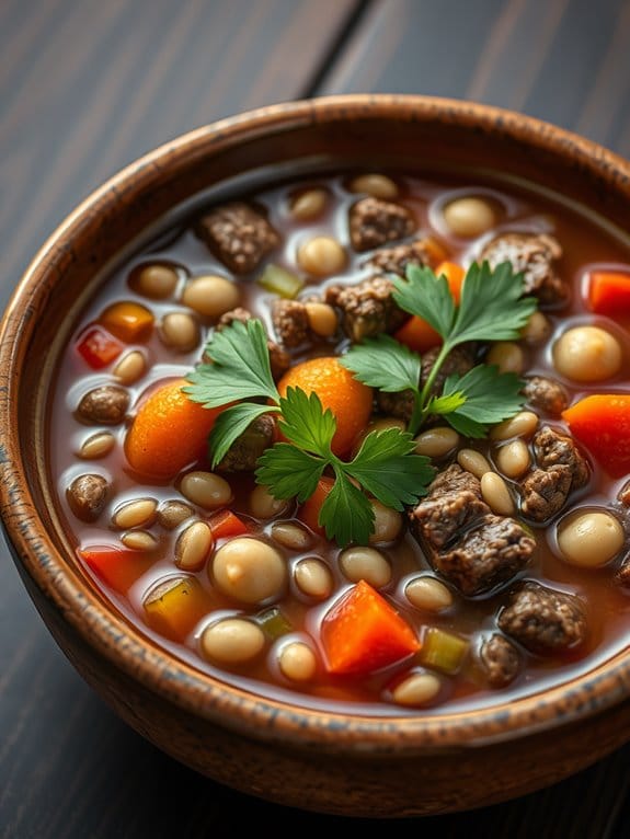 hearty barley beef soup