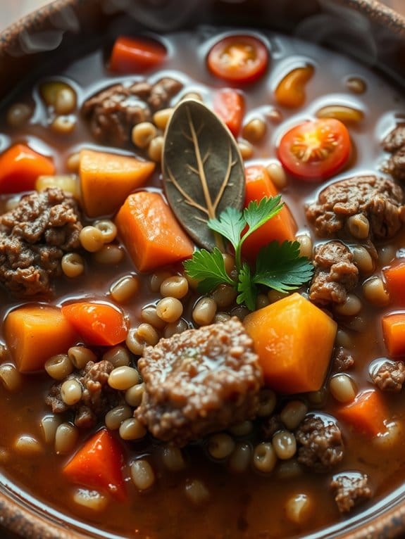 hearty beef and barley stew