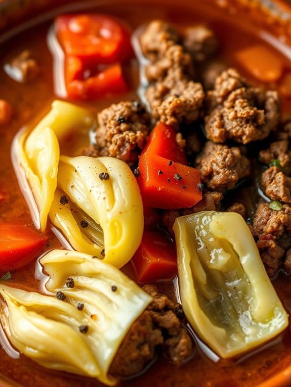 hearty beef and cabbage soup