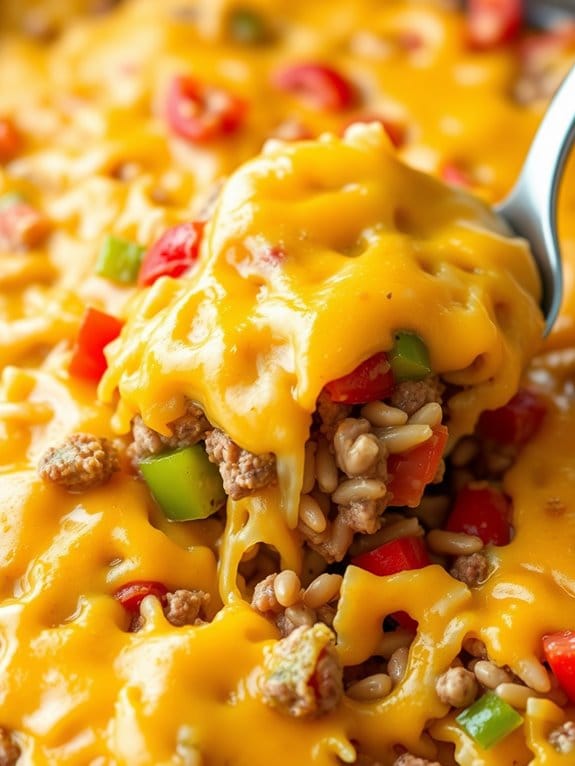 hearty beef and rice casserole