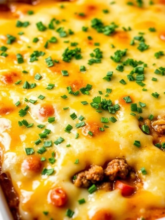 hearty beef cheese casserole