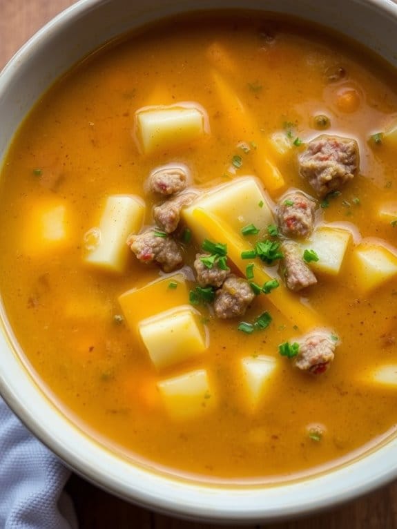 hearty beef potato soup