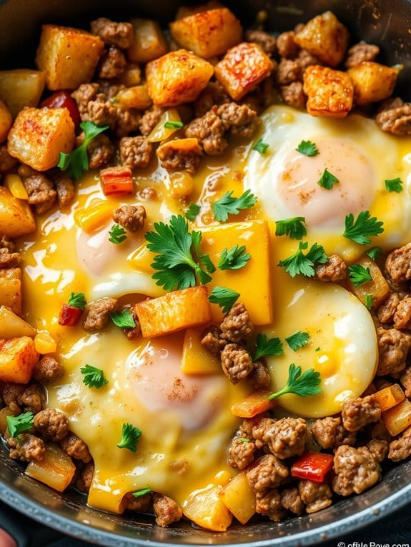 hearty ground beef breakfast