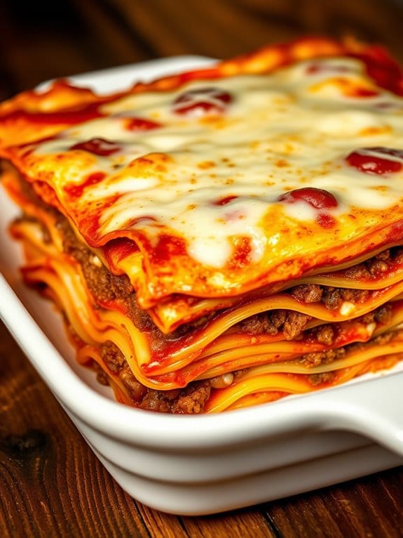 hearty layered pasta dish