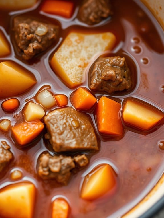 hearty meat and potatoes