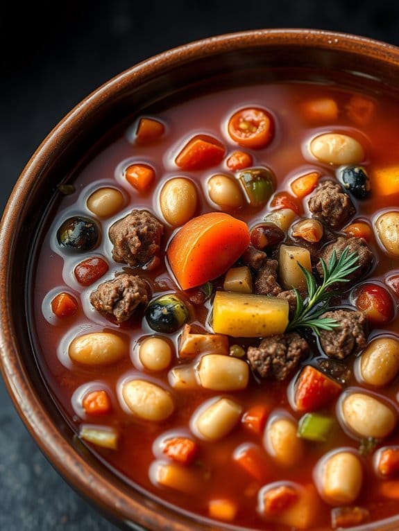 hearty protein rich soup