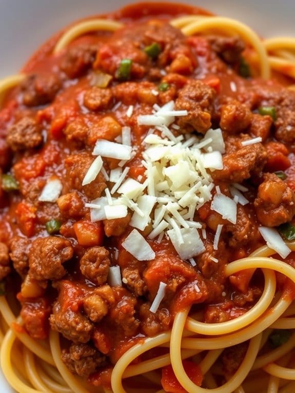 hearty spaghetti meat sauce