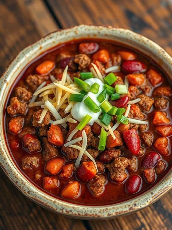 hearty spicy beef chili