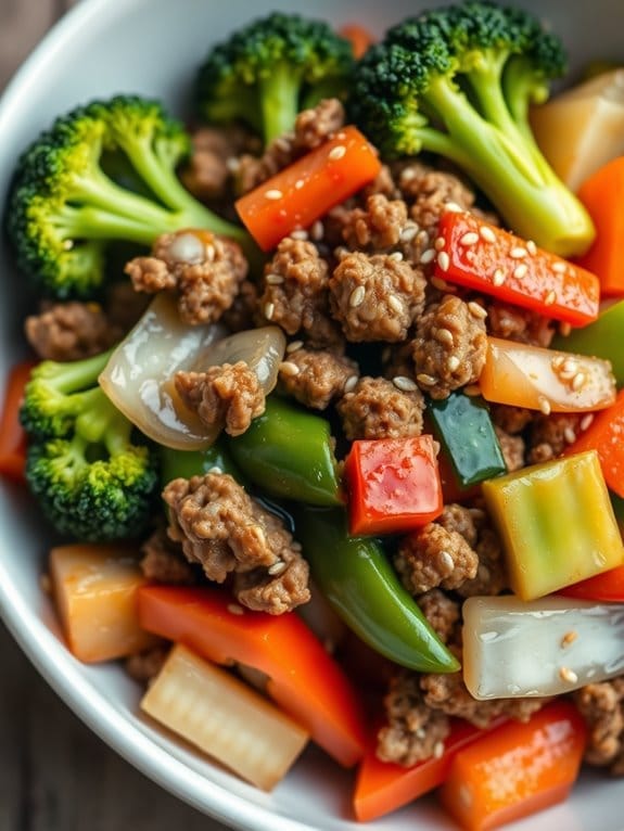 high protein beef stir fry