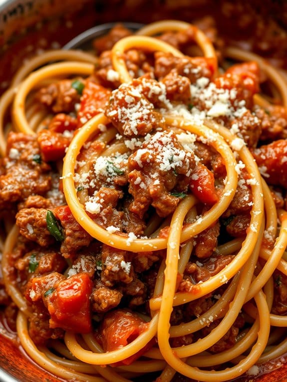 italian beef pasta dish