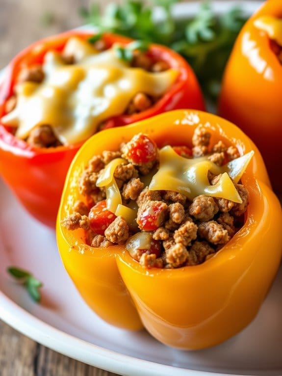 keto friendly stuffed bell peppers