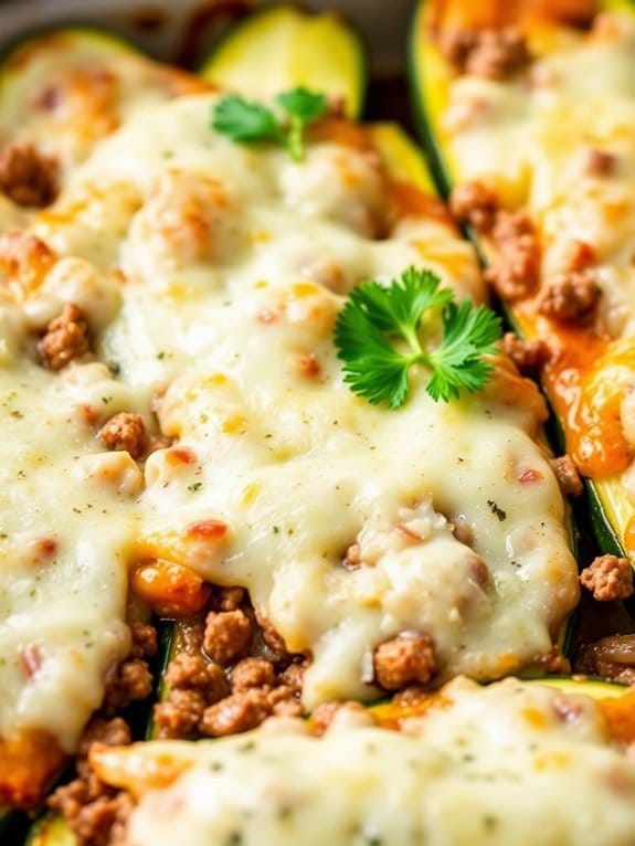 keto friendly zucchini filled beef