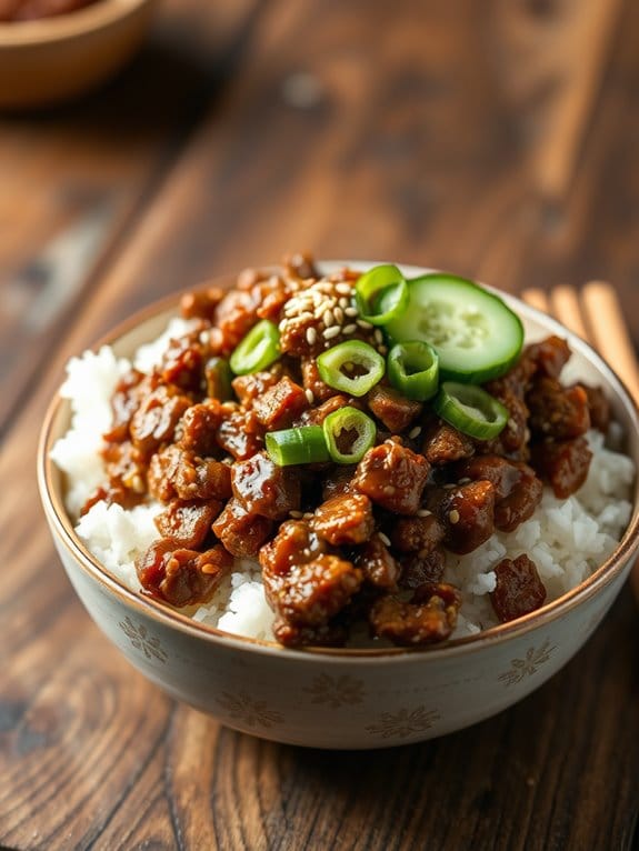 korean beef rice bowl