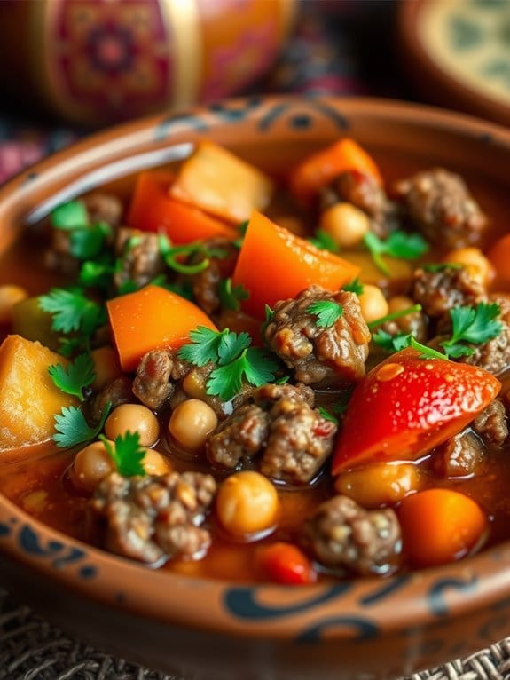 moroccan ground beef stew