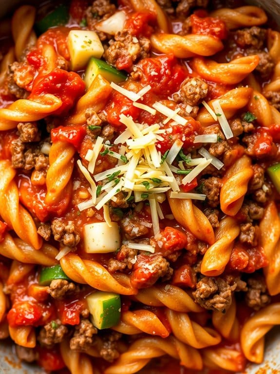 nutritious single pot beef pasta