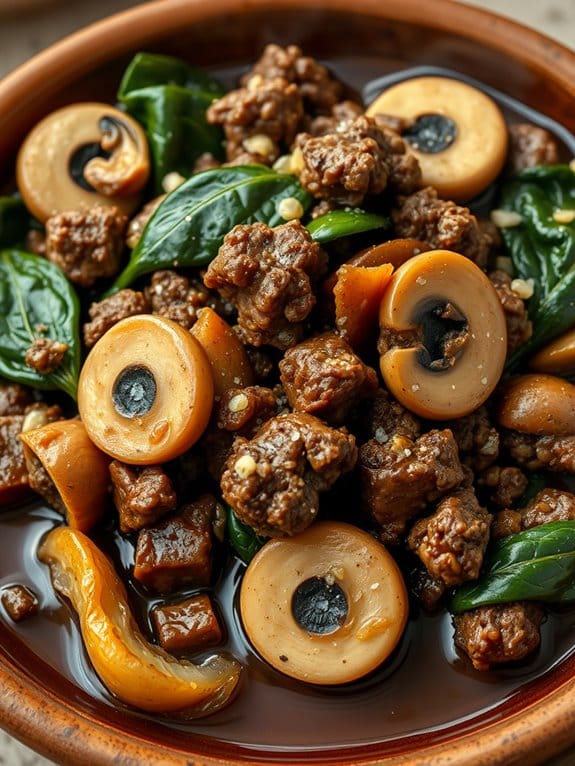 saut ed beef with vegetables