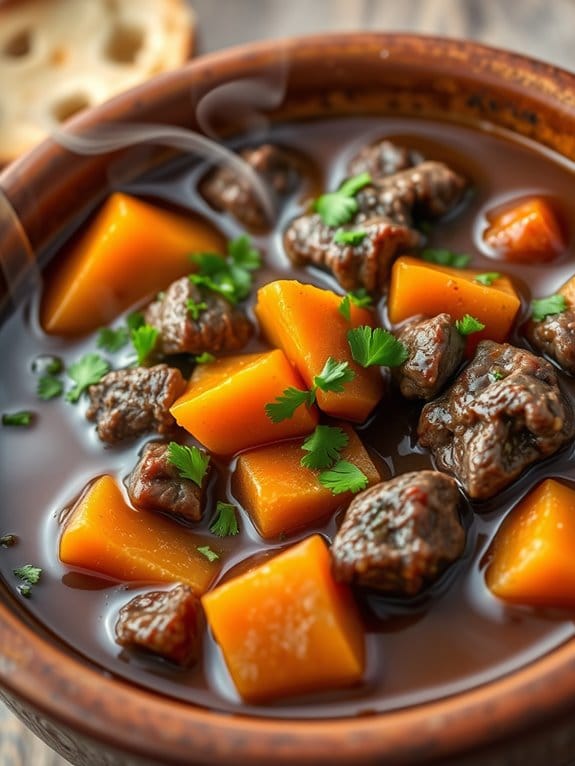 savory beef and carrots