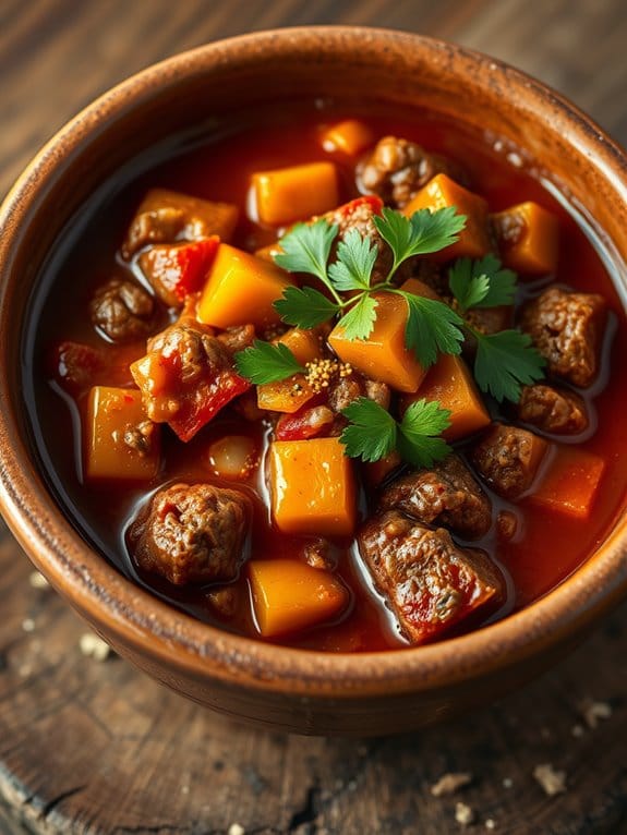 savory beef paprika stew