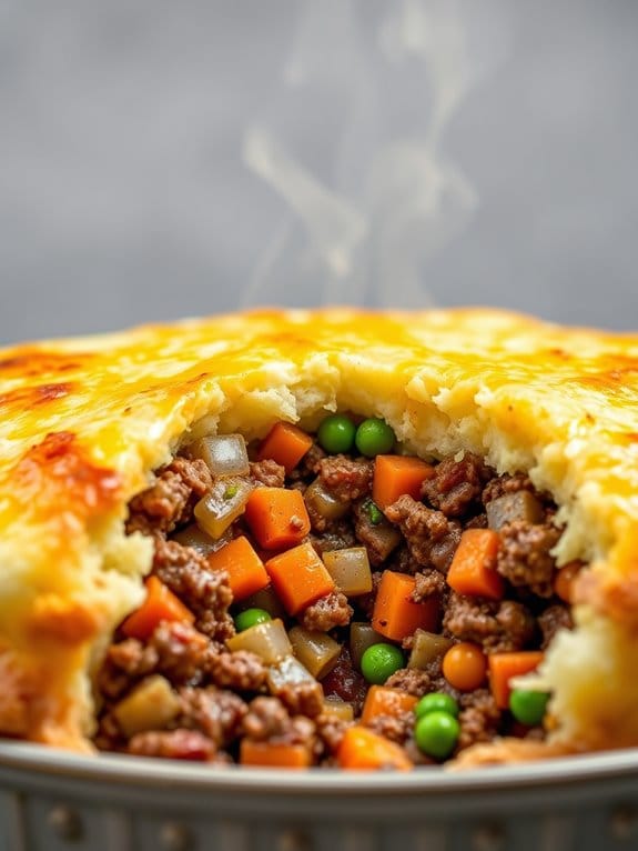 savory beef pie dish