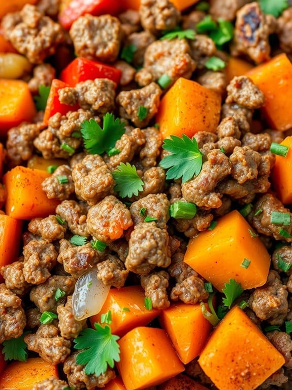 savory beef sweet potato dish
