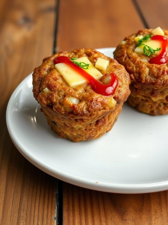 savory breakfast meatloaf muffins