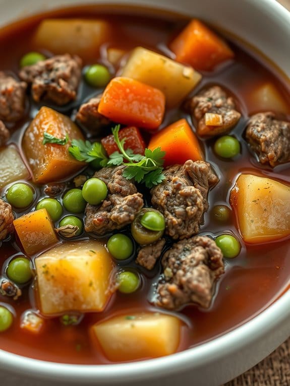 savory herb infused beef stew