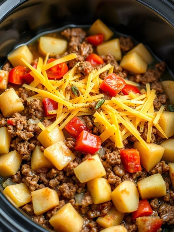 slow cooked beef potato dish