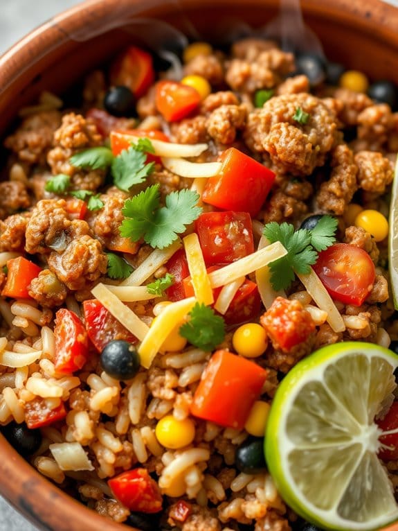 spicy beef with rice