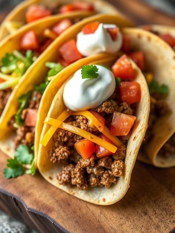 tasty beef filled tacos recipe