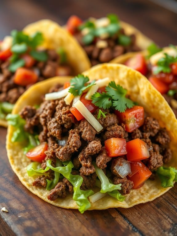 tasty flavorful spicy tacos