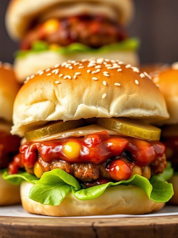 bbq pork corn sliders