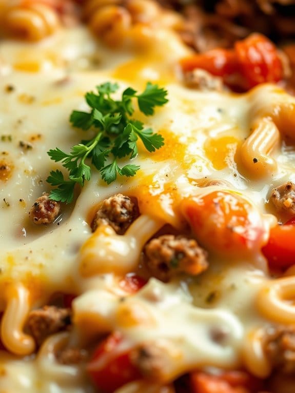 cheesy baked pork orzo