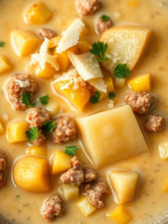 creamy pork corn chowder